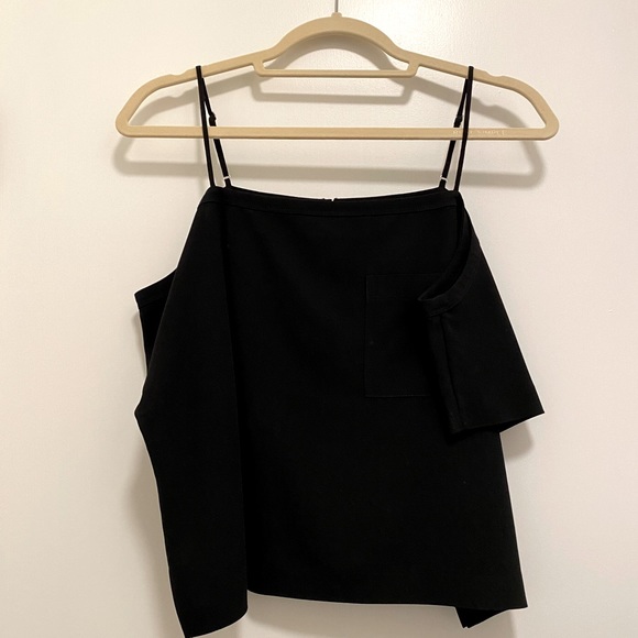 T by Alexander Wang Tops - T by Alexander Wang Crepe Off Shoulder Top (2)